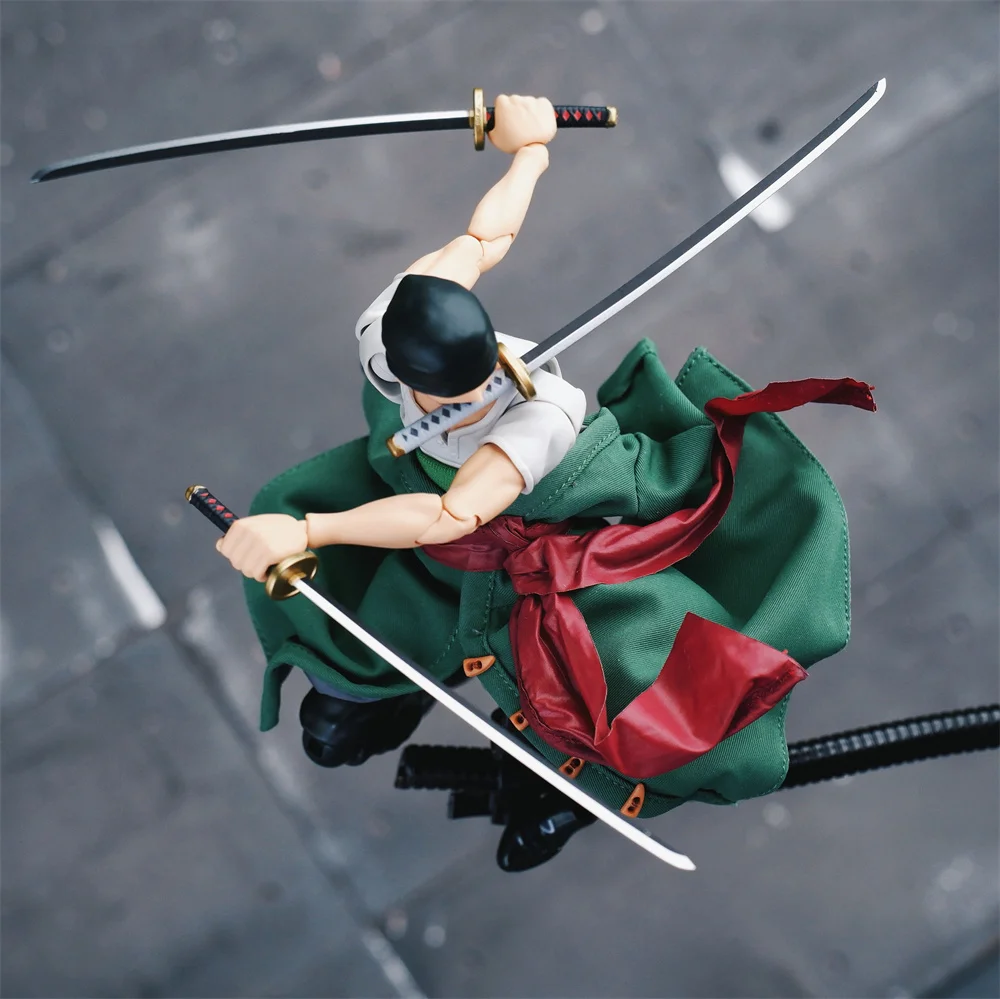Handmade 1/12 Scale Pirate Hunter Roronoa Zoro Same Classic Style Shirt Clothing Set Accessories For Shf Action Figures - view 3