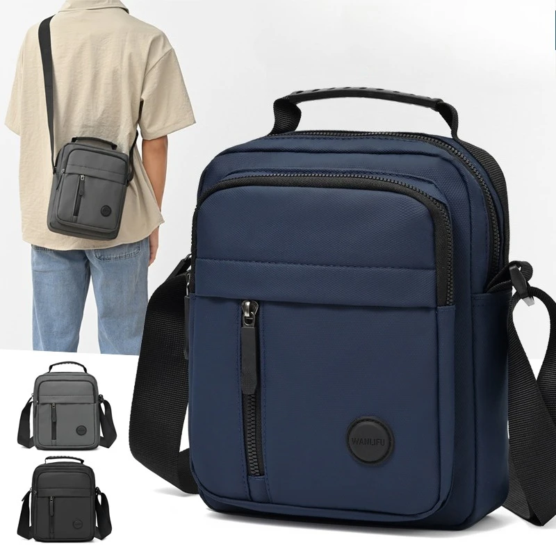 Men's Business Crossbody Bag - Advanced Multi Compartment Design, Office and Leisure Shoulder Bag