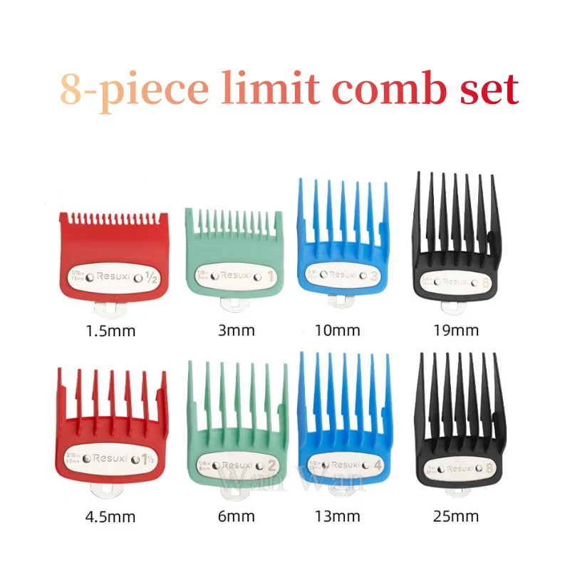 

8Pcs Hair Clipper Guards Limit Comb For Wahl 8148 Series Hair Cutting Machine Barber Shop Professional Cutting Guide Combs Y0513