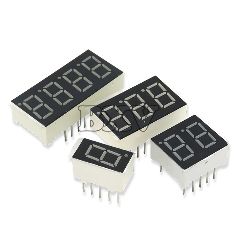 HJXRHGAL 0.4inch LED Display 7 Segment 2 Bit 3 Bit 4 Bit Digit Tube Red Common Cathode / Anode Digital 0.4 Inch LED New