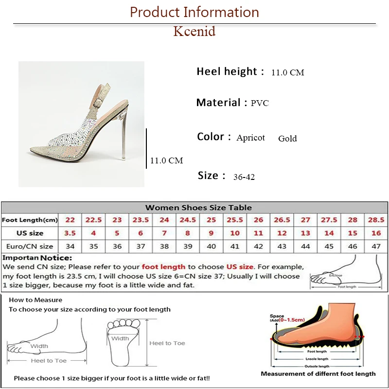 Kcenid New Crystal strass PVC trasparente Peep Toe sandali donna Perspex Stiletto tacchi alti pompe donna scarpe da festa di nozze