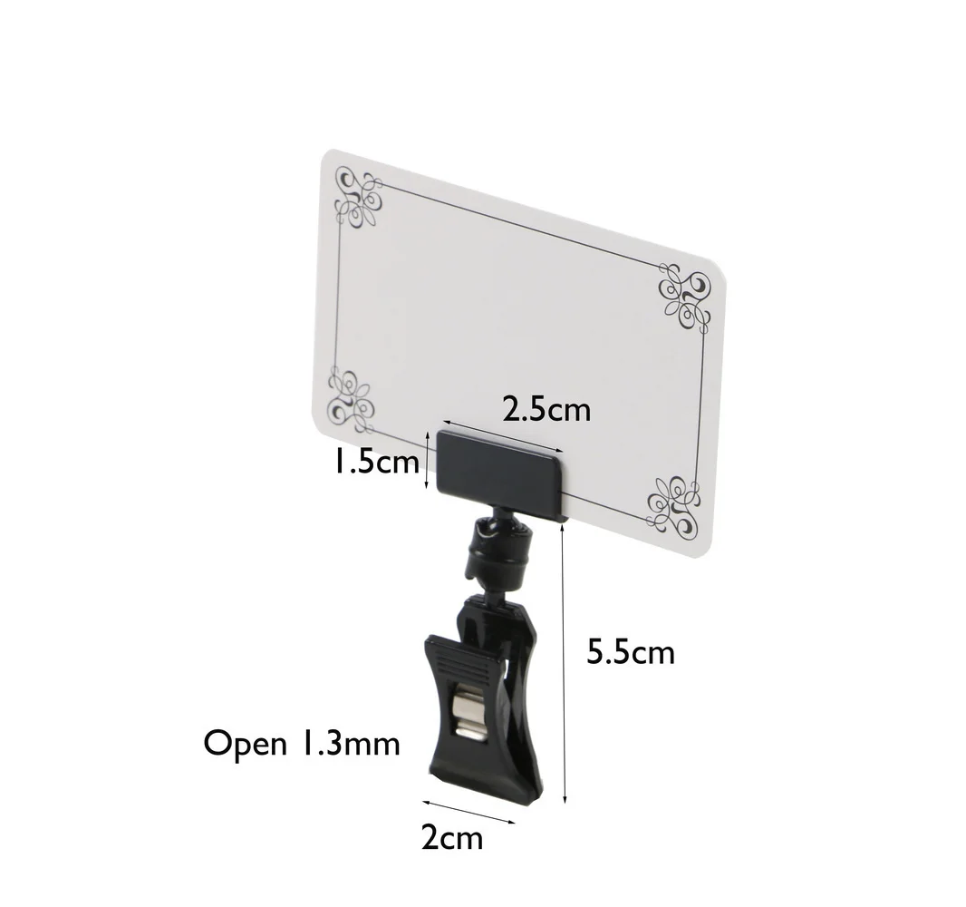 Metall Foto Halter Block Slot Basis Papier Karte Display Clip Ständer Lagerung Halterung Ticket Klemme Schreibtisch Zeichen Halten Preisschild Rack – Detail 1