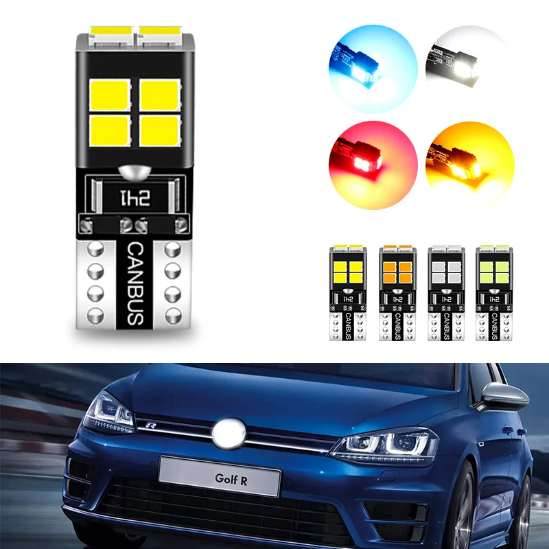 2x LED T10 W5W Clearance Lights Car Parking light Canbus For VW POLO Golf GTI Passat B6 B5 JETTA MK5 MK6 CC EOS Touareg Beetle