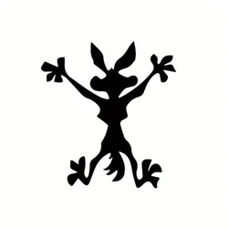 Wile E Coyote Cartoon Decal Car Wall Laptop Phone Vinyl Sticker