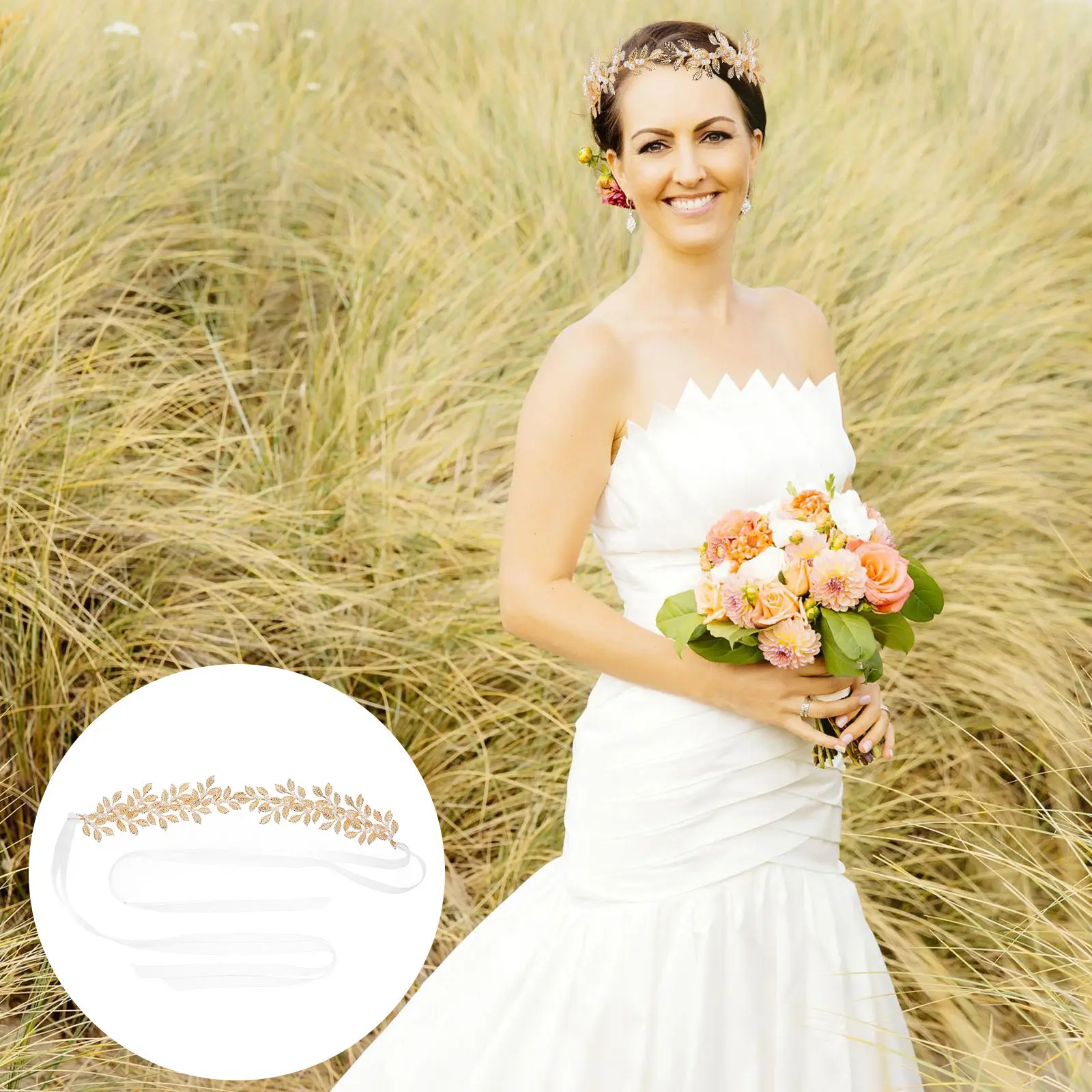

Handmade Elegant Pearl Hairband for Women Bridal Wedding Party Carnival Cosplay Headband Delicate Fashion Headdress