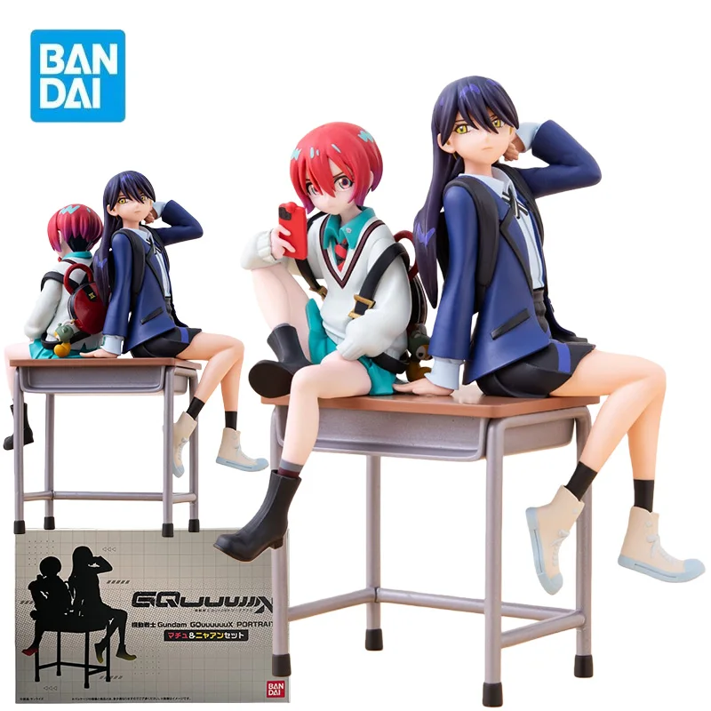 

Bandai Candy Toy PB PORTRAITS Amate Yuzuriha (MACHU)&Nyaan Action Figures Mobile Suit Gundam GQuuuuuuX Anime Model Kit