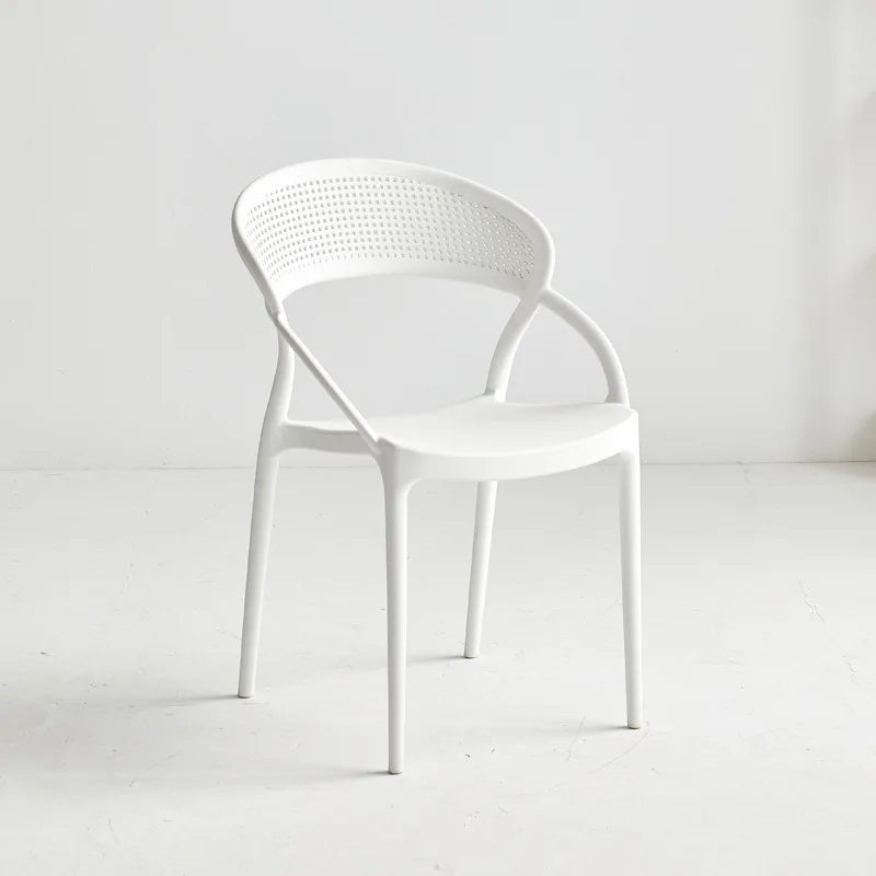 

Plastic Chair Backrest Household Thickened Backrest Chair Casual Nordic Simple Dining Chairs Restaurant Chairs