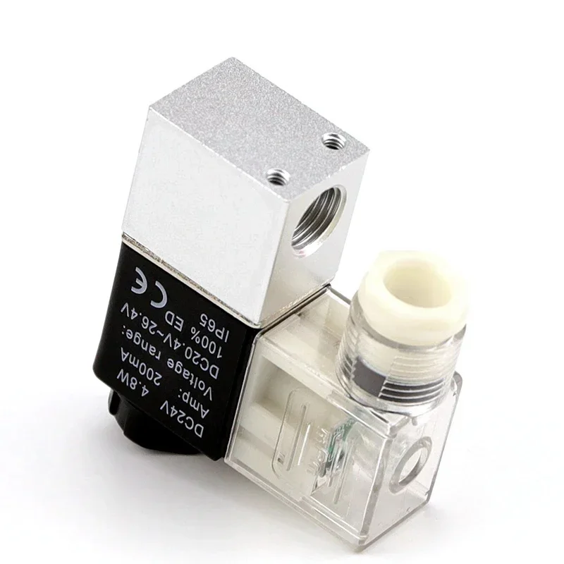 Innfeeltech 2V025-08 Magnetventil – DC12V, 2/2-Wege, BSP 1/4“, Inkl. PC6-02 Anschlüsse & Teflonband
