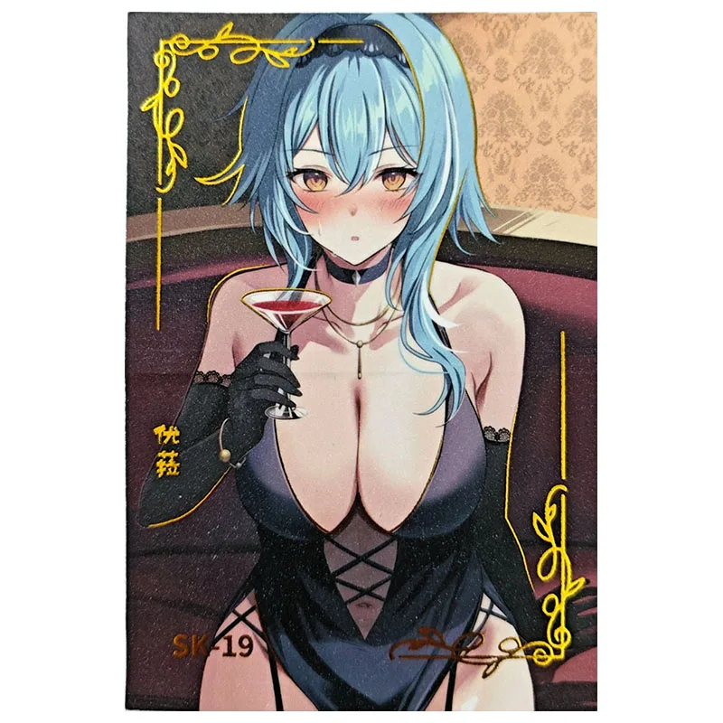 애니메이션 여신 이야기 희귀 SK 폴드 소장 카드 Amiya Sparkle Mona Raiden Shogun Mitsuri Nakano Miku 장난감 소년 생일 선물