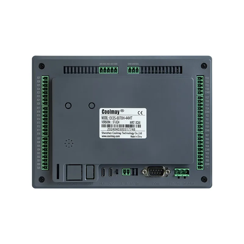 Coolmay 7 بوصة HMI PLC الكل في واحد 800*480 24di 20do دعم MODBUS RTU RS485 RS232 لآلة غسيل السيارات المصنع الأصلي