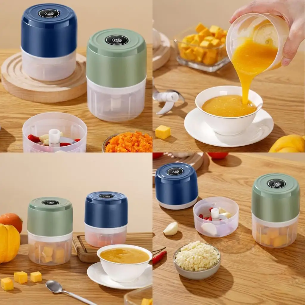 

Electric Vegetable Chopper Garlic Masher Crusher USB Rechargeable