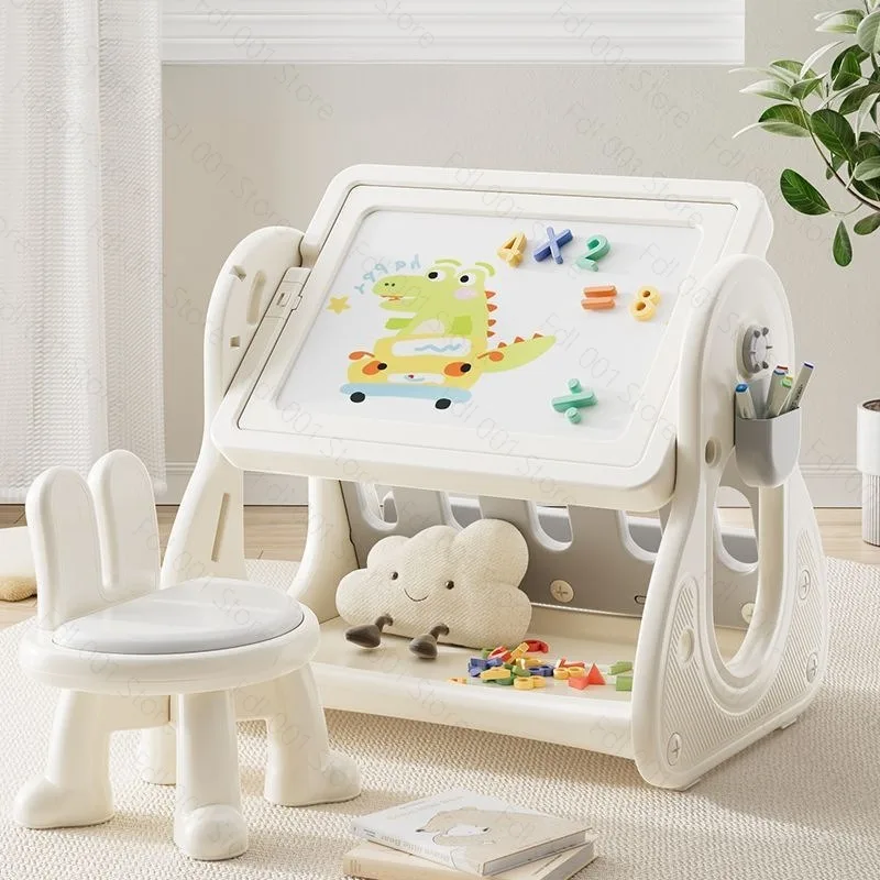 Kids Multifunctional Building Block Table Large Particle Folding Educational Game Desk for Boys Girls Play Study Use