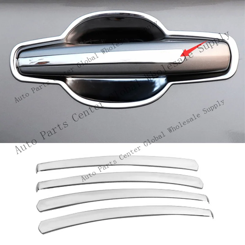 L+ For Lincoln Nautilus MKX 15-2021 Chrome Exterior Side Door Handle Cover Trim
