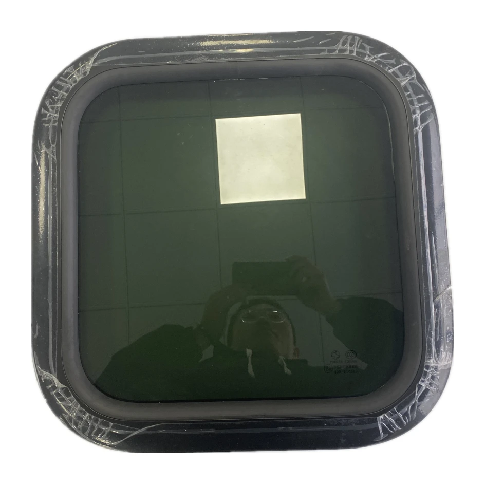 Tempered glass, aluminum alloy window frame Fixed pleasure boat RV Caravan camper trailer window