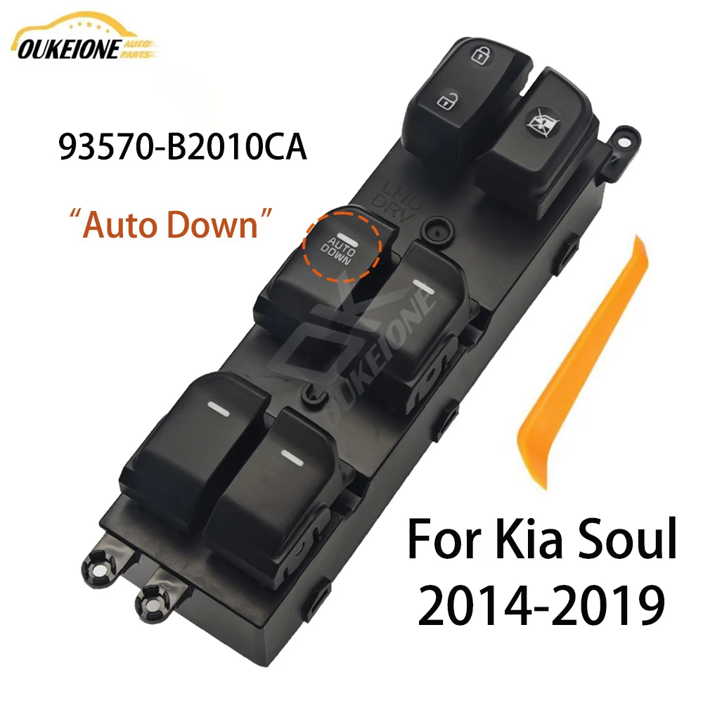 

Для Kia Soul 2014 2015 2016 2017 2018 2019 передний левый электрический переключатель управления стеклоподъемником с кнопкой автоматического включения 93570-B2010CA