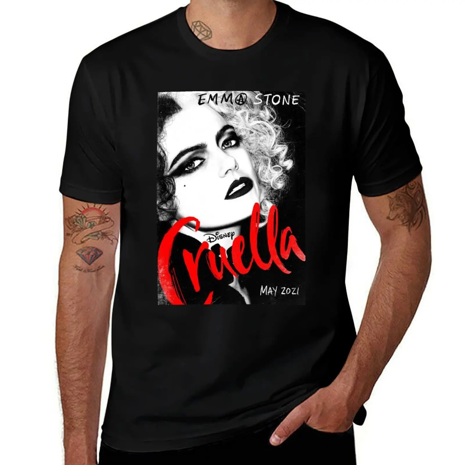 

Футболка Cruella, мужская повседневная мужская футболка, летняя футболка