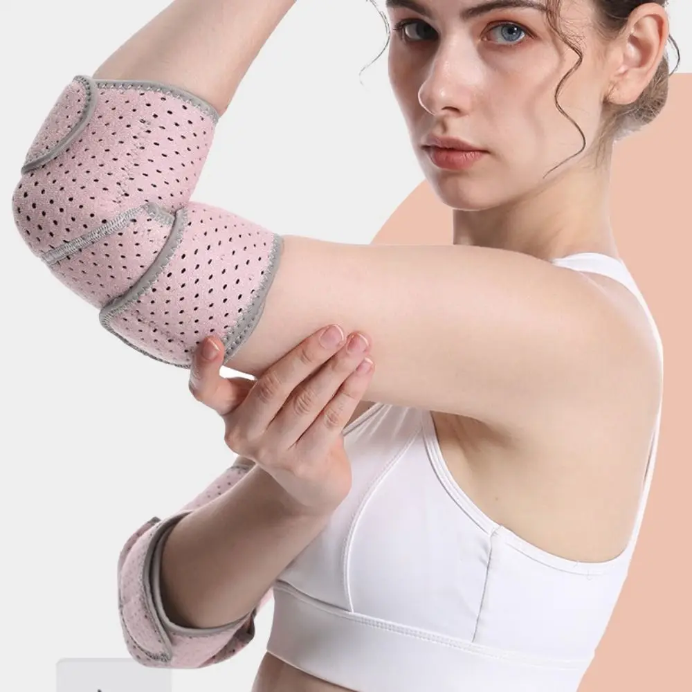 

Double Strap Elbow Forearm Sleeves Adjustable Compression Fixed Air Hole Elbow Guard Anti-slip Breathable Arm Elbow Sleeves