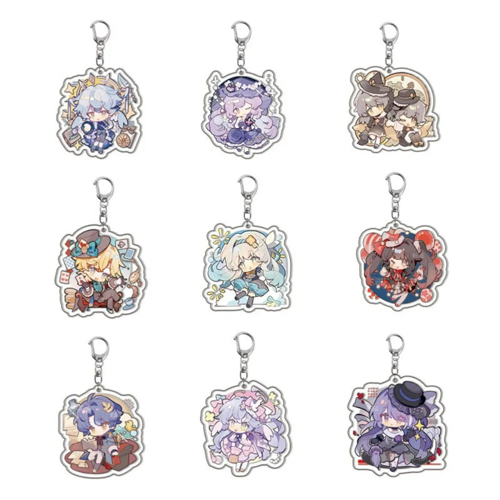 Mezzanine  Fragile Acrylic Double sided Keychain Cute Backpack Pendant. Hanging Decoration