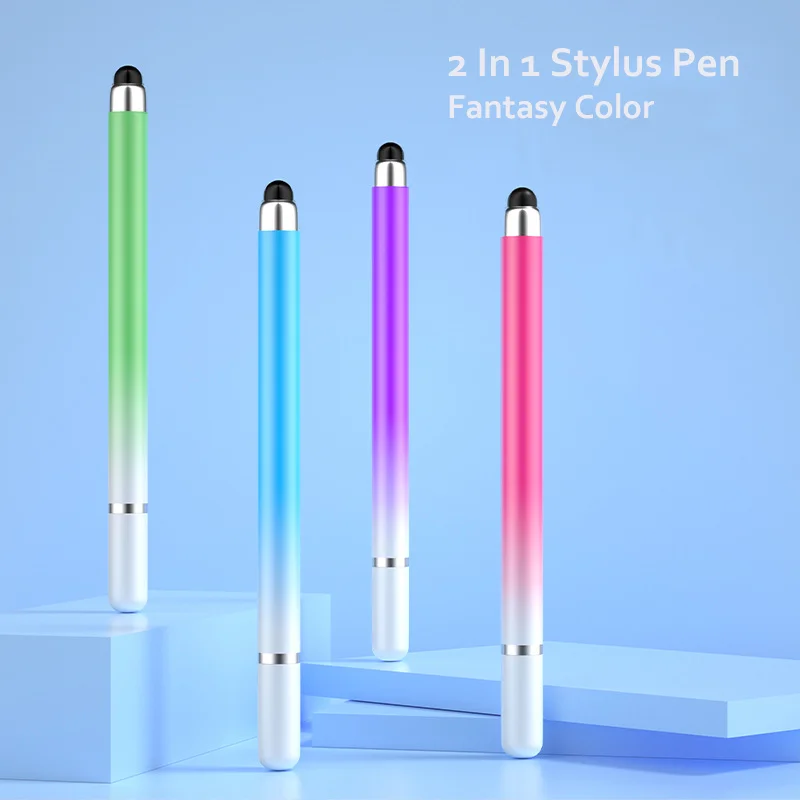 2 In 1 Stylus Pen For Tablet Cellphone Capacitive Touch Pencil For Iphone Samsung Universal Android Phone Drawing Screen Pencil