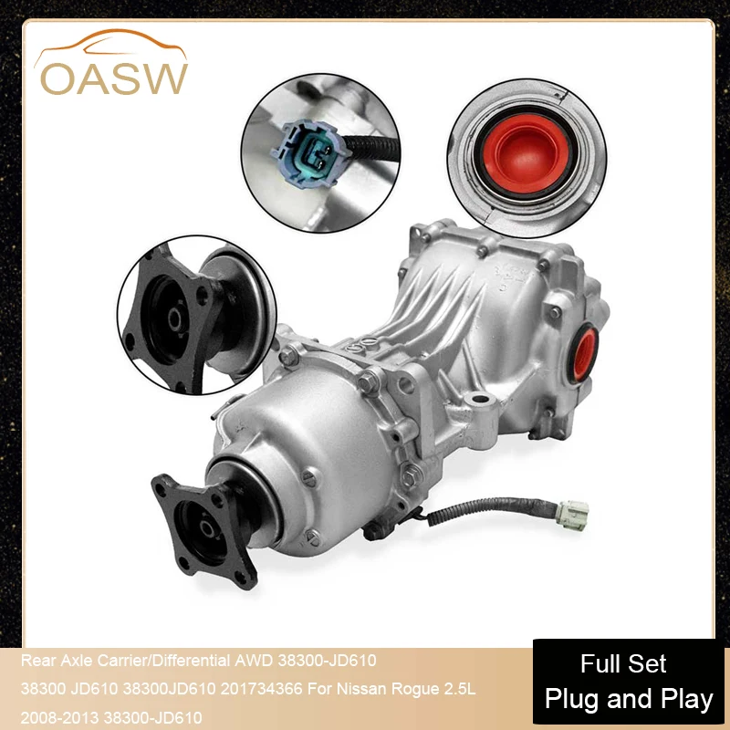 

38300-JD610 38310-CA000 Differential Assembly suitable for Nissan Rogue 2008 - 2015 AWD - Rear Final Drive Assembly