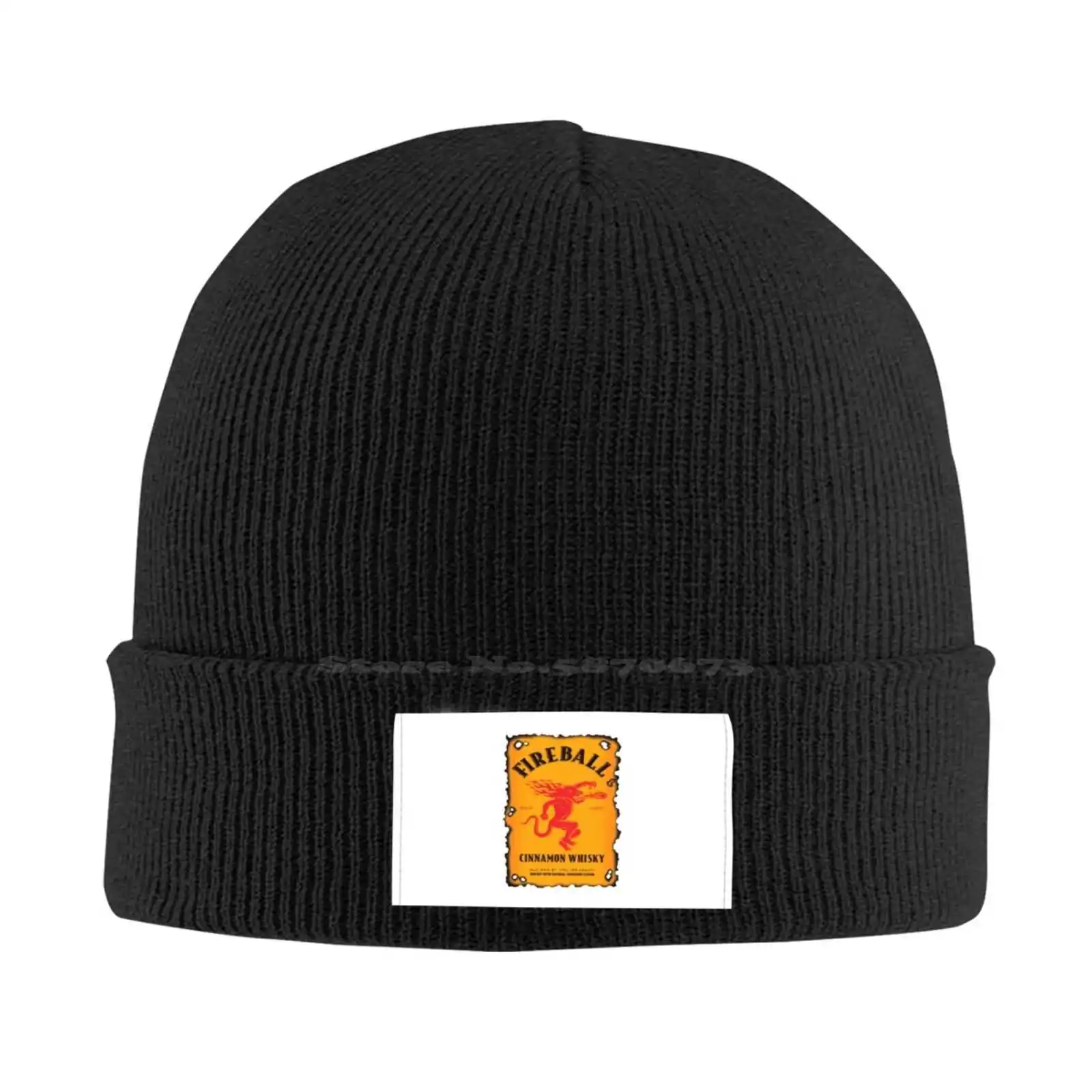 Fireball Logo Print Graphic Casual cap Baseball cap Knitted hat