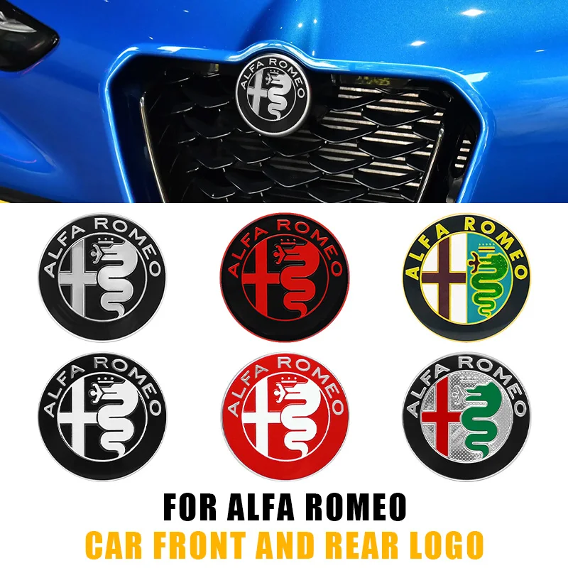 Alfa Romeo Steering Wheel Badge Car Hood Front Emblem For Giulia Stelvio Giulietta 156 159 147 Mito Tonale Brera Disco Vola