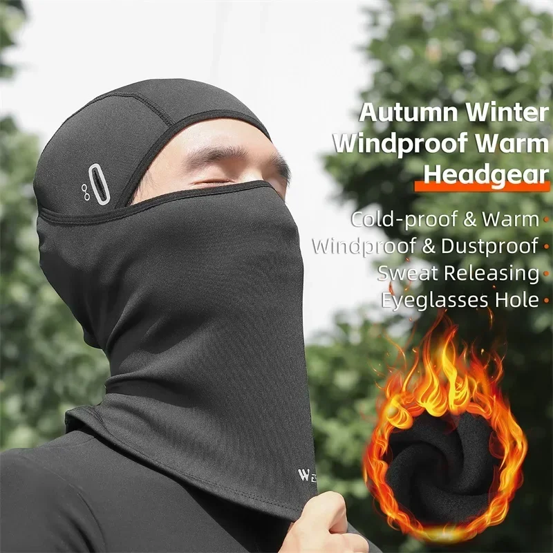 WEST BIKING Winter Warm Tactical Balaclava For Cycling Hiking Hat Motorcycle MTB Windproof Full Face Mask Thermal Sport Gear