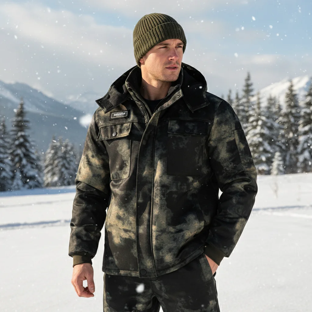 Winter Men Mountain Ski Warm Sets Waterproof Suit Tactical Jacket + Pant 2 Pieces Men Fleece Thermal Windbreaker Work Tracksuits