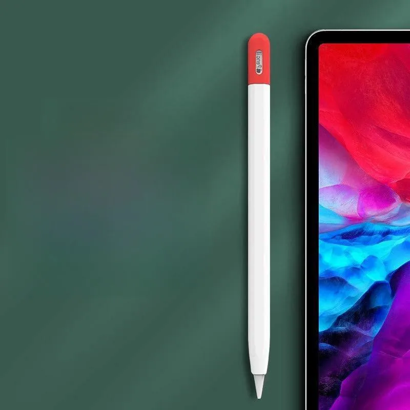 Estojo de lápis para apple pencil USB-C tablet stylus capa protetora silicone macio à prova de choque antiderrapante