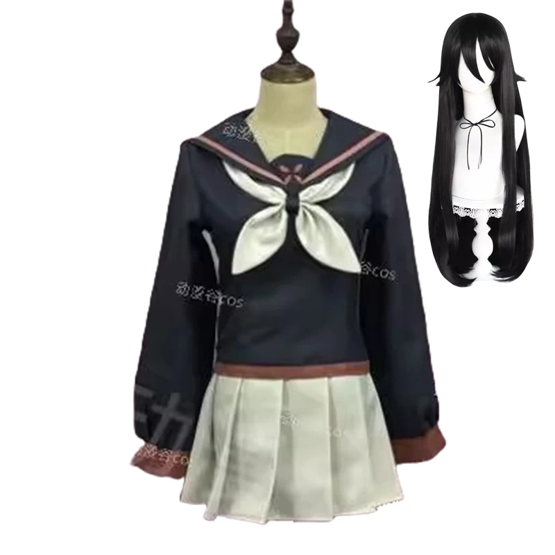 Ryoba Aishi Cosplay Yandere Simulator Cosplay Costume Wig Women School Uniform Skirt Sailor Suit Role Playing Dress Outfit