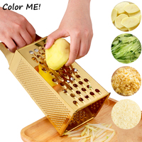 Stainless Steel Multi Functional Vegetable Cutters Grater For Carrots Potato Slicer Kitchen Tool Ginger Garlic Grinding Grater