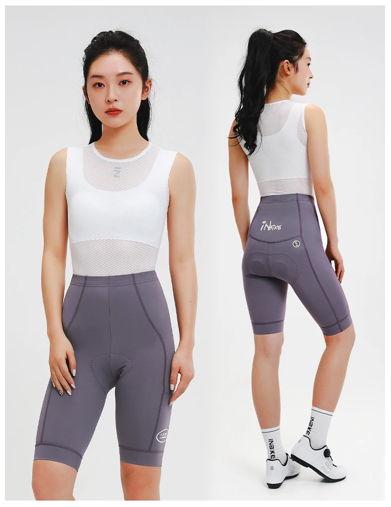 INBIKE Neue Sommer-Radlerhose für Damen, gepolsterte MTB-Fahrradhose mit Taschen, Radsport-Shorts für Frauen – Detail 13