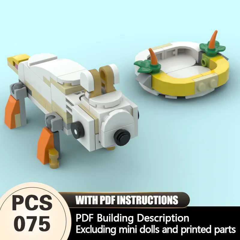 

Creators Animal Series Model MOC Building Bricks White Groundhog Modular Technology Gifts Holiday Assemble Children Toys Suit