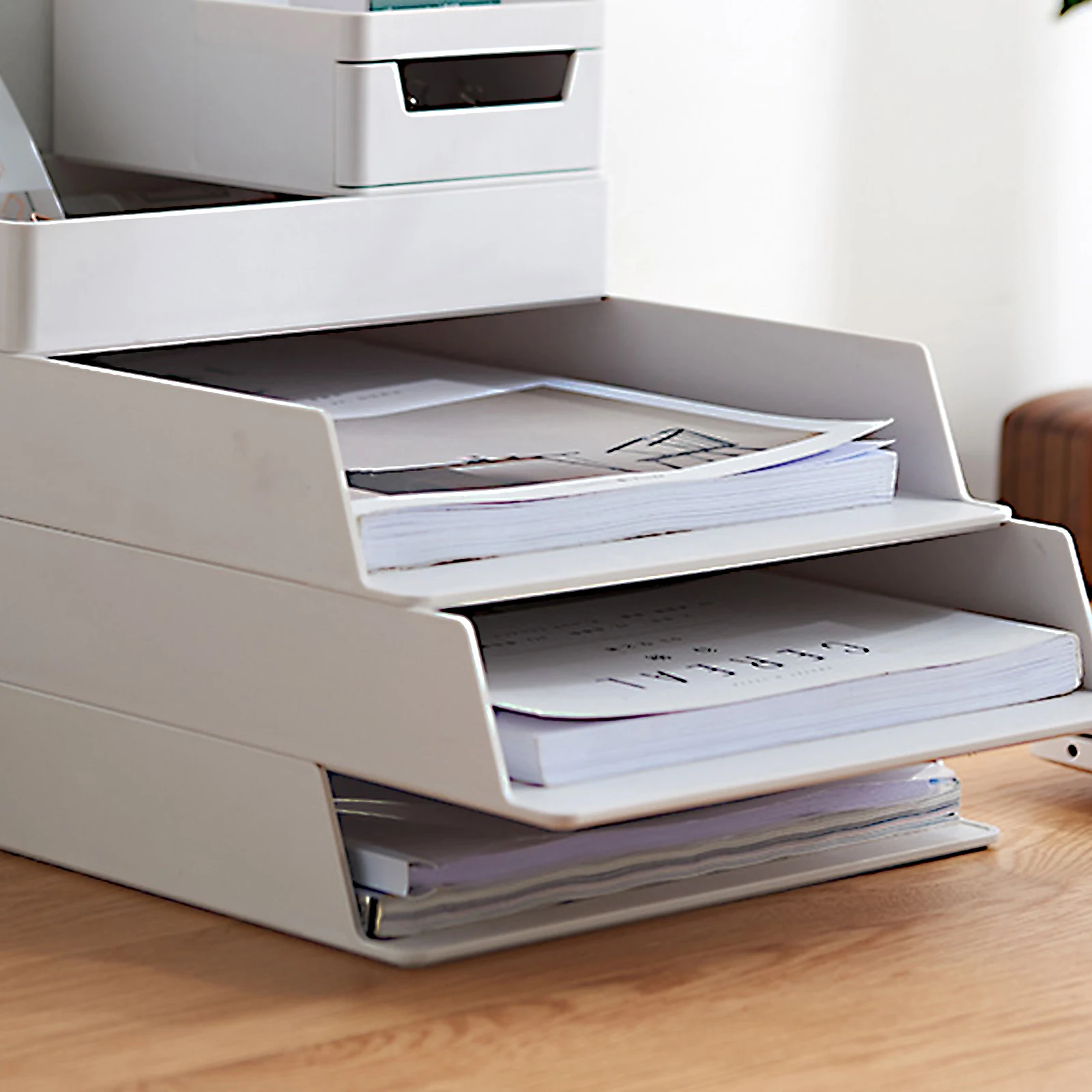 

Caddy Drawer Storage Box Desk Organizer Office Organiser Dividers Plastic Abs Sundries