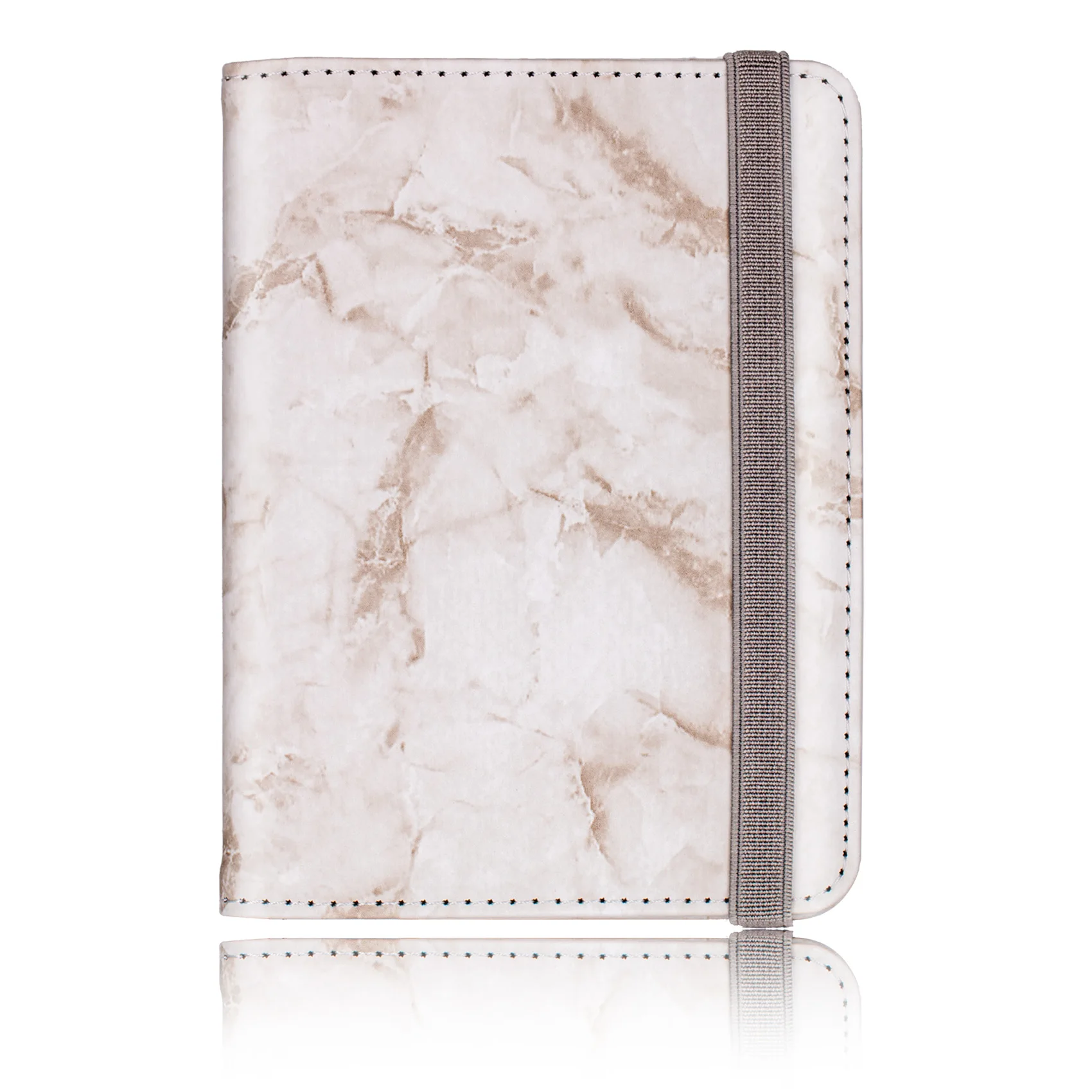 

Мраморная Обложка для паспорта и вакцины, тонкие дорожные аксессуары, Обложка для паспорта с RFID блокировкой, кошелек с резинкой