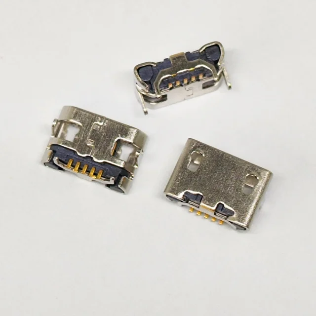 100 sztuk Micro USB 5pin port ładowania żeńskie złącze stacji dokującej gniazdo typu jack dla MP3 / MP4 / MP5 uniwersalne