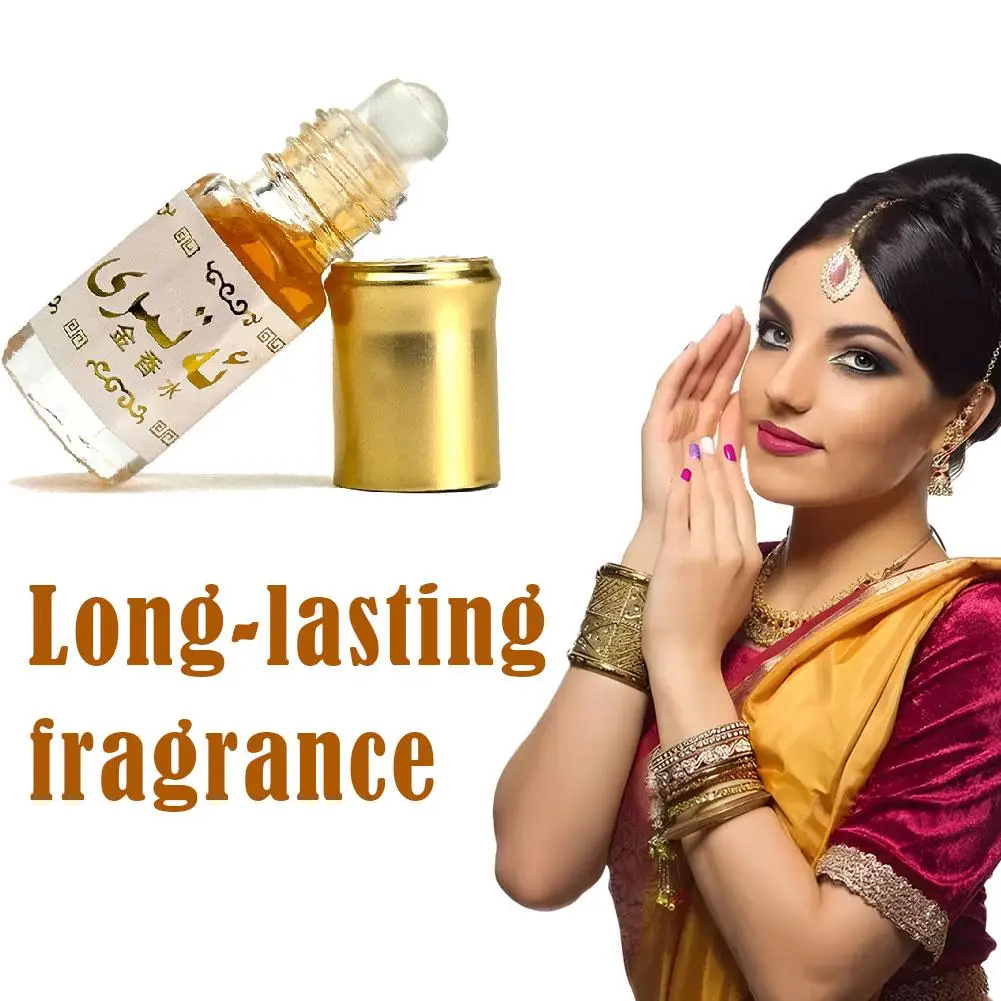 Arabic Style Ball Shaped Gold Fragrance Rich Layered Oriental Fragrance Essential Oil Long-lasting Fragrance Body Essential Oil