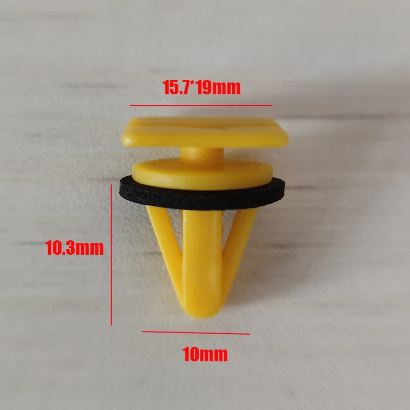 20Pcs Yellow Plastic Trim Clips Side Skirts & Sill Mouldings Fastener For Kia Hyundai 87756-4A000