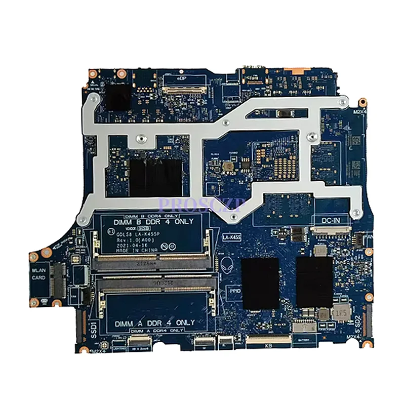 GDL58 LA-K455P لـ DELL G15 5511 اللوحة الرئيسية للكمبيوتر المحمول LA-K455P مع i5 i7-11th Gen CPU RTX3050-V4G GPU اللوحة الأم للكمبيوتر المحمول 100% اختبار