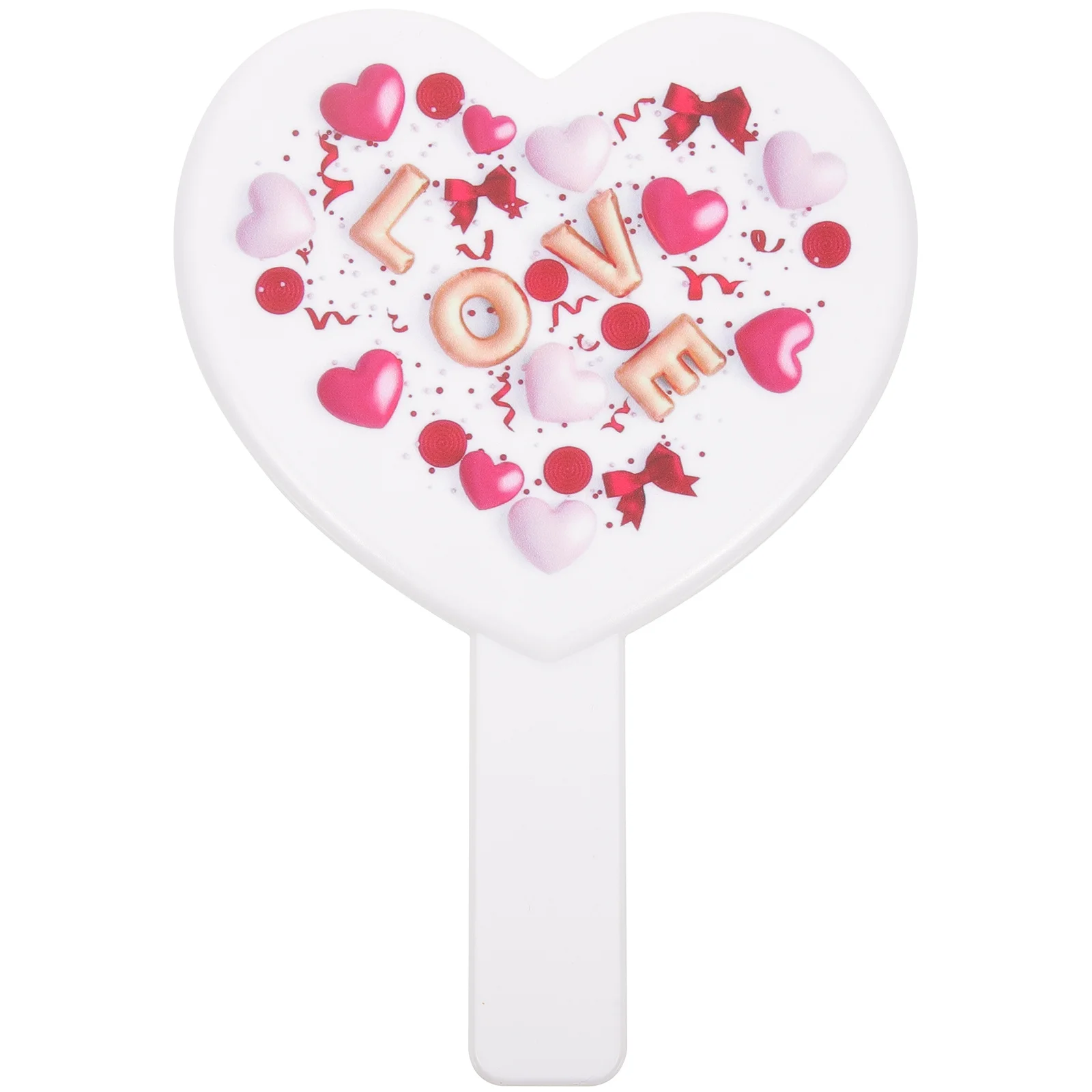 

Handheld Heart Shaped Makeup Mirror High Definition Vanity Mirror Travel Makeup Accessories Portable Stylish Travel Mirrors