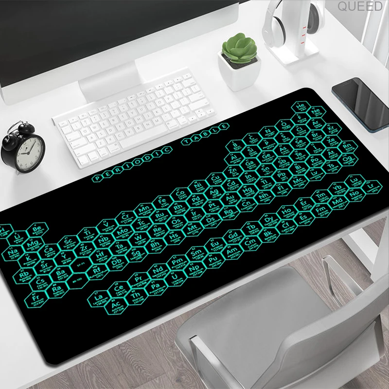Pc Gamer Mousepad Periodic Table of Elements Computer Desk Mat Gaming Laptops Mouse Mats Mause Pad Glass Cabinet Keyboard Carpet