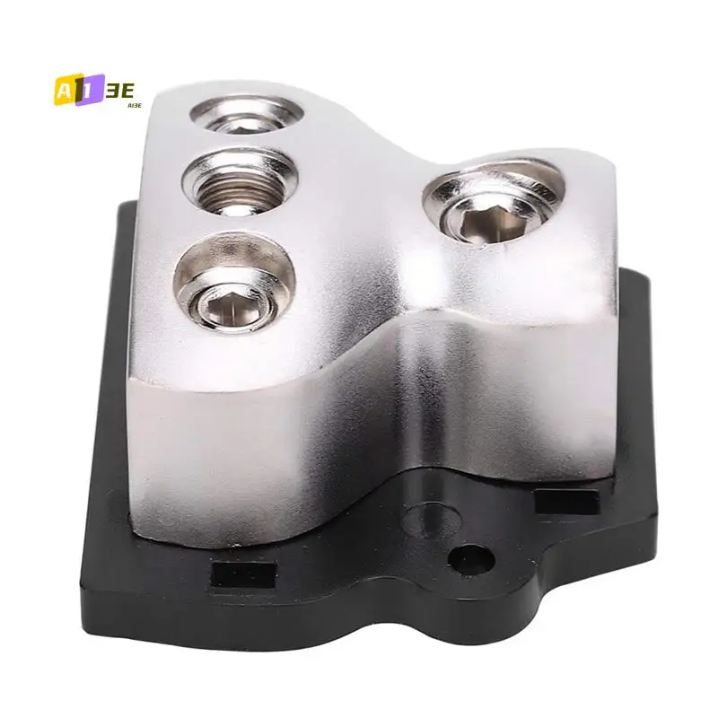 

A03E-3-Way Power Distribution Block 1X0 Gauge In 3X4 Gauge Out Power Distribution Block For Car Audio Splitter