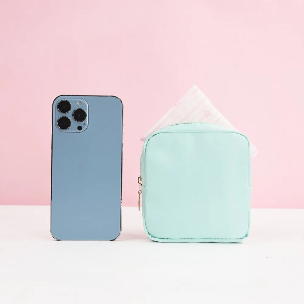 Fashion Pattern Sanitary Pad Bags Reusable Napkin Storage Organizer Women Pad Pouch Bags Portable Makeup Bags Coin Package