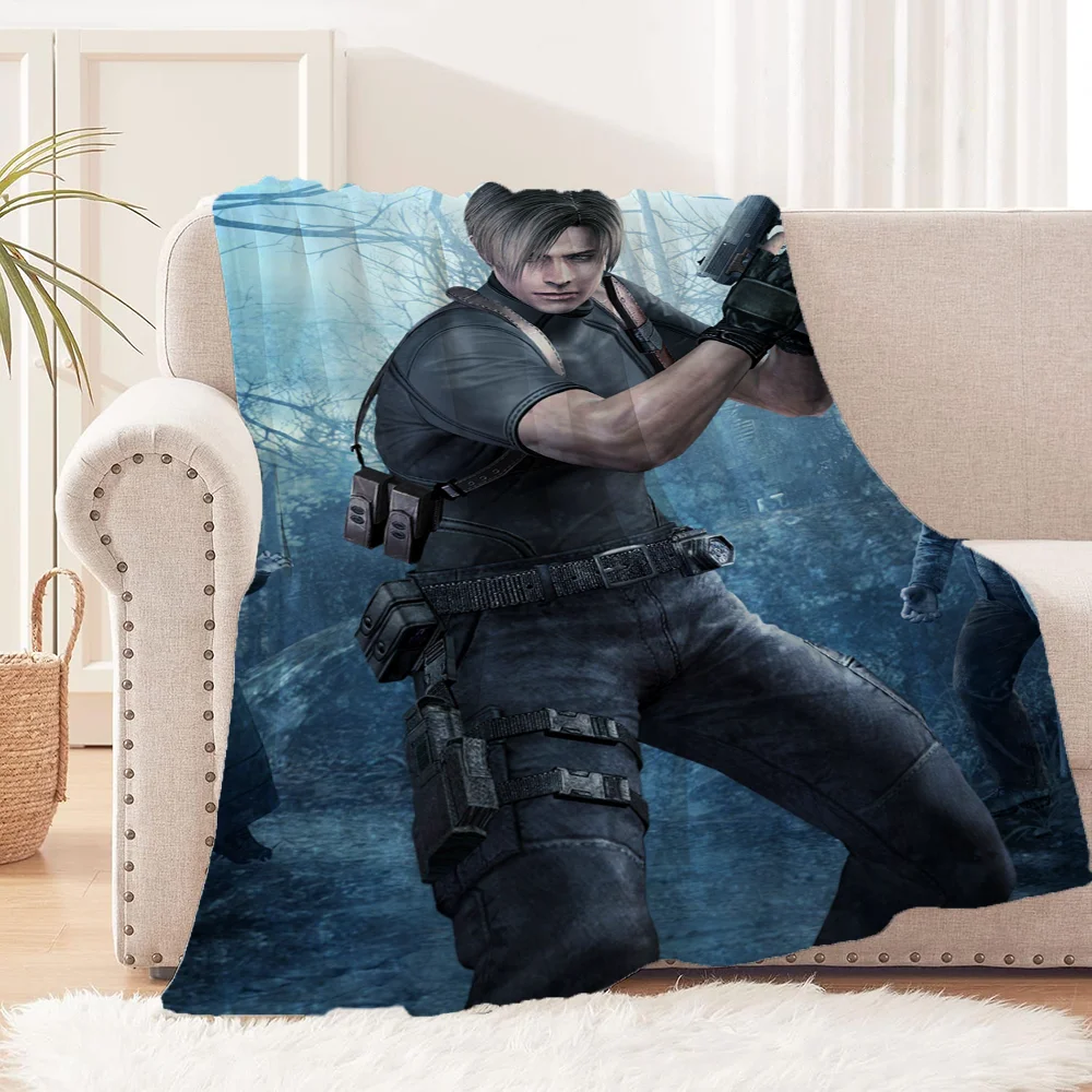 Fluffy Plaid Leon Kennedy Luxury Blankets & Throw Blanket for Sofa Bed Blankets & Throws Home Interior Bed Blanket 150cm X 200cm