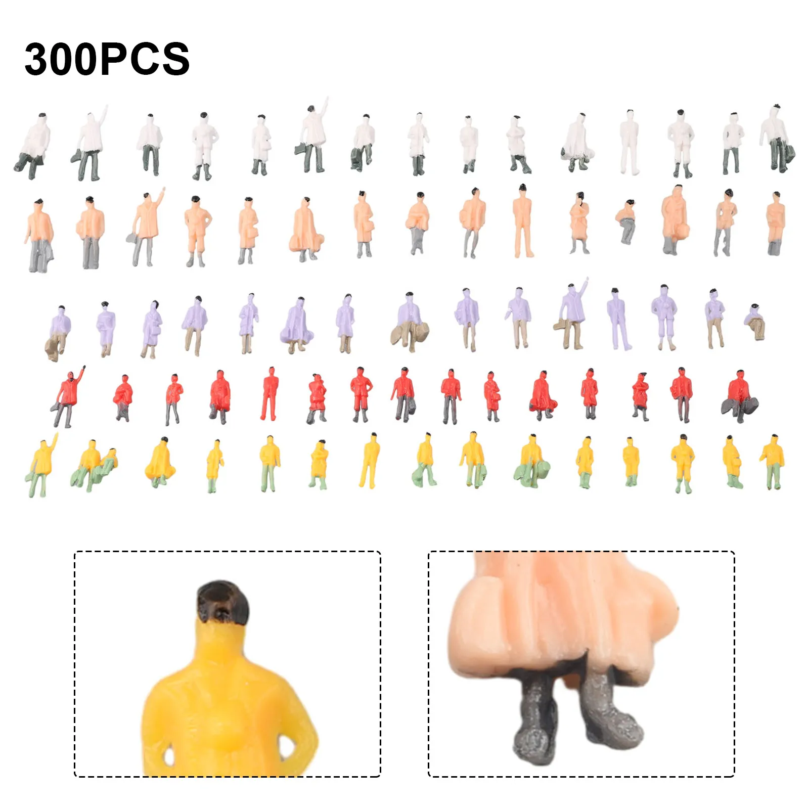 Painted Figures Railway Train Layout 1 87 Model Train Scenes Pack People Figures 300Pcs Brand New Great Collection
