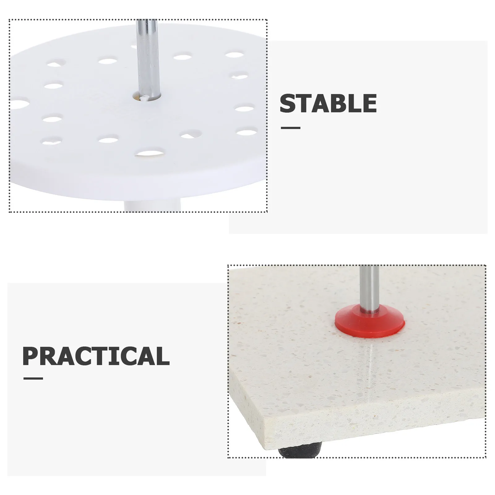 Laboratory Marble Pipette Holder Stand Acid Alkali Resistant Tube Organizer Rack Sample Test Tube Vial Holder Scientific view 3