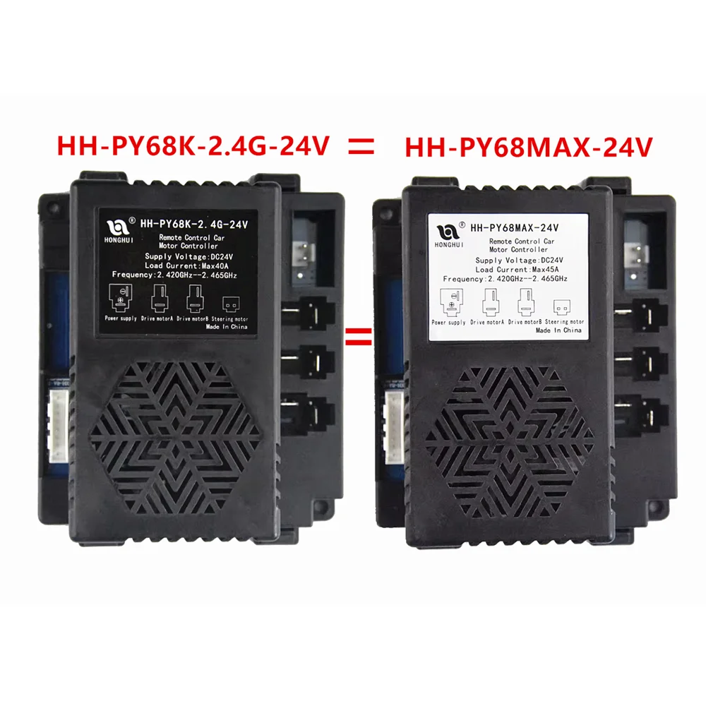 Transmisor receptor de control remoto 2,4G para coche eléctrico para niños HH-PY68K-2.4G-24V, control de HH-8000K-2.4G-12V/HH-2407K-DZYM-24V
