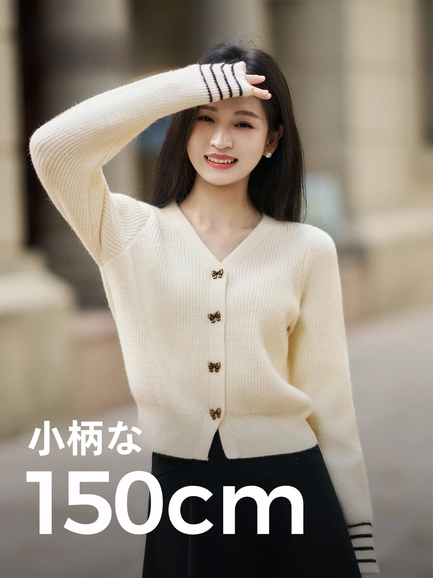 

Slimming V-Ne ort Knitted Cardigan Women's Design Sensation Woolen Knitwear Qilang cai Winter Faion Ladies' Tops