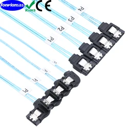 SATA 180 degree 7Pin female 4Pcs/Set-12Gbps-SATA  Right-Angle bend Cable Replacement for Bitcoin Computer-Server CD DVD Drives