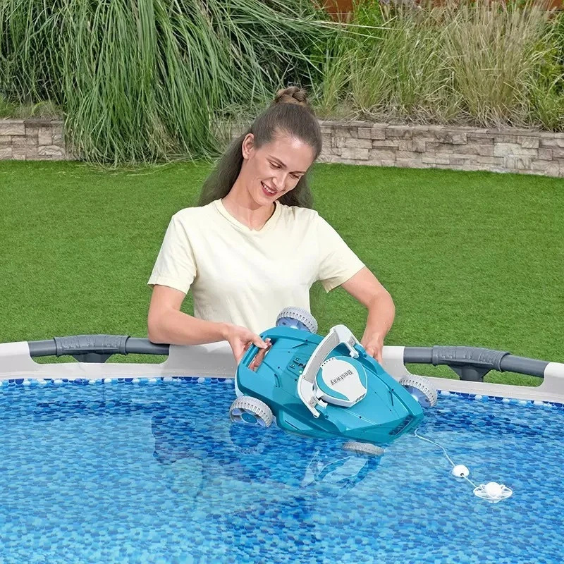 Automatic Robotic Pool Cleaner, Swimming Pool Bottom Vacuum, Intelligent Underwater Cleaning Machine